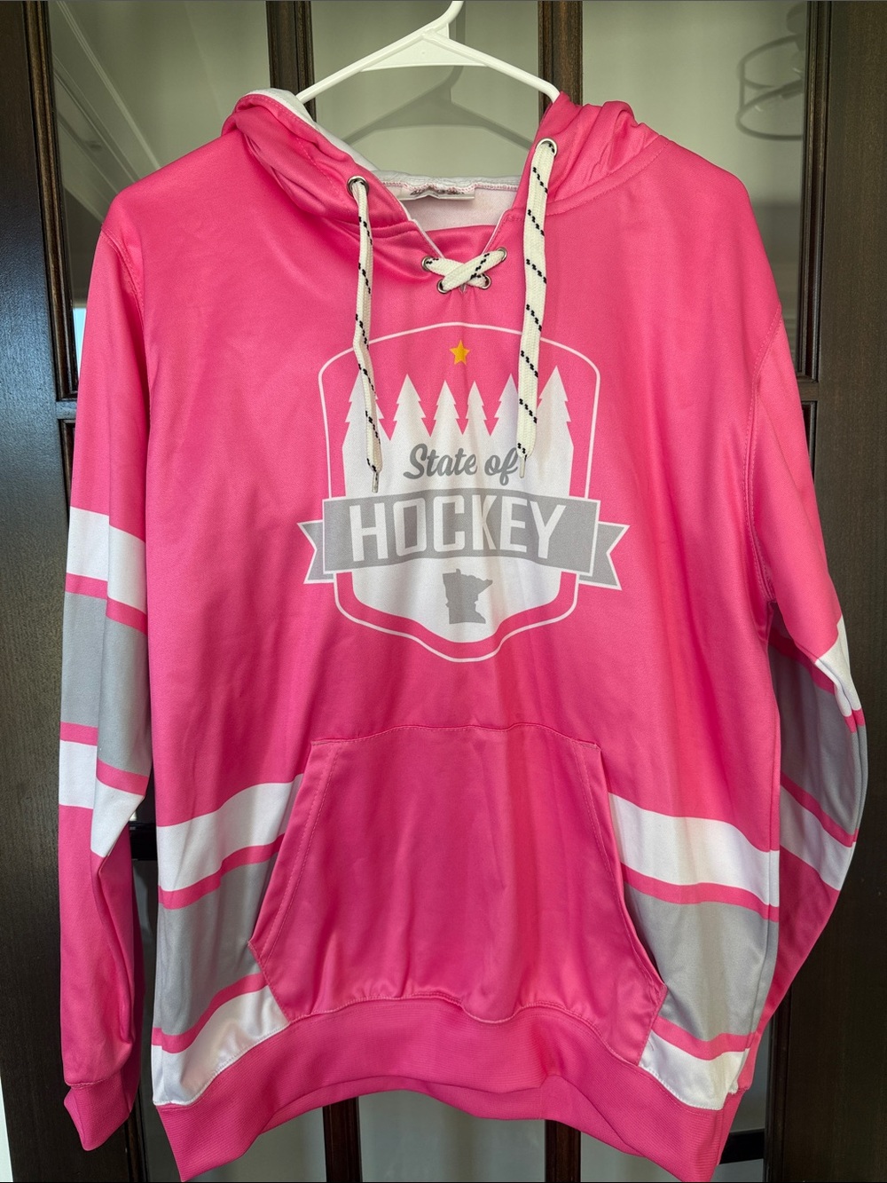 State of Hockey Women's Pink Performance Hoodie